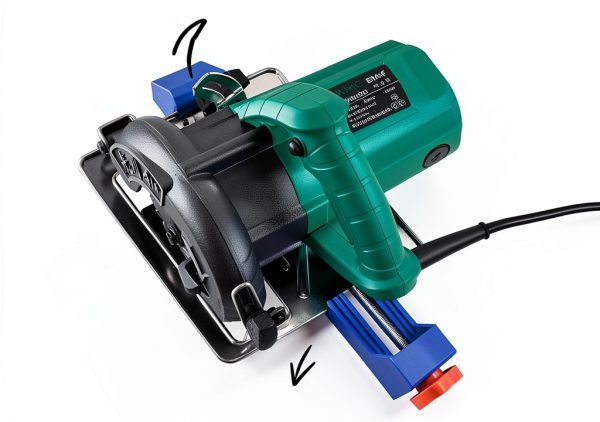 iayokocc Circular Saw Guide Rail Adjustable Durable Blue-3