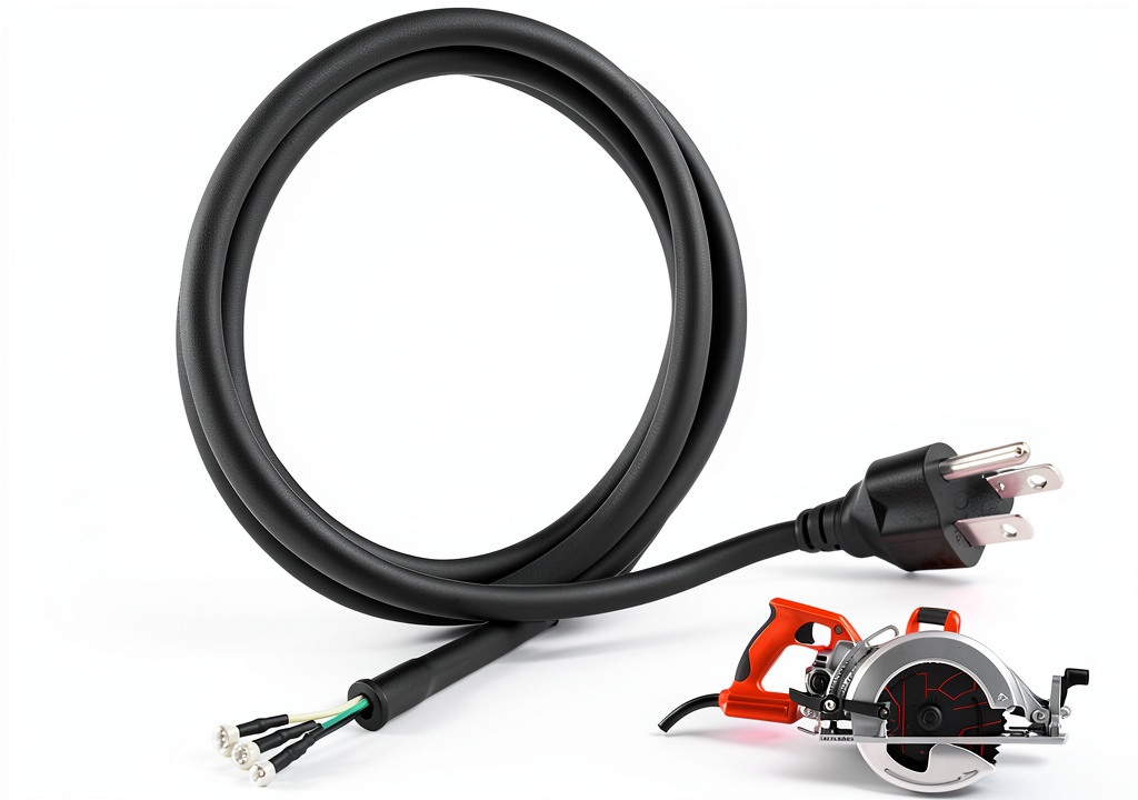 KIAPIEBIO power cable connected to a helical drive saw