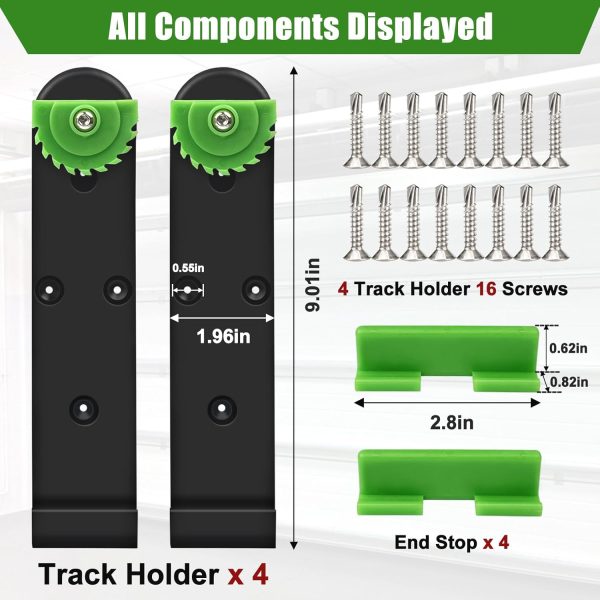 FBULWSEC Track Saw Guide Holder Wall Mount Alloy Steel-1