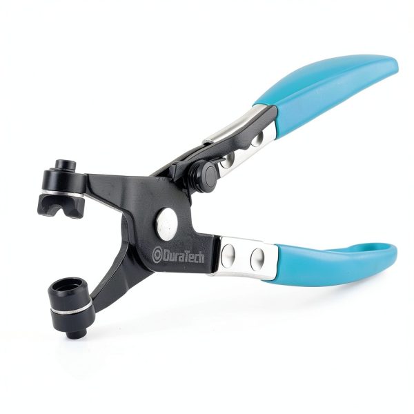 DURATECH Hose Clamp Pliers Swivel Flat Band with Ergonomic PVC Handle-3