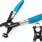 DURATECH Hose Clamp Pliers Swivel Flat Band with Ergonomic PVC Handle-0