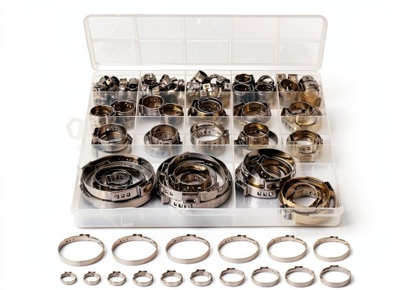 Ear Clamp 117PCS 16-Size Single Hose Kit by Sieqioor 304 Stainless-0