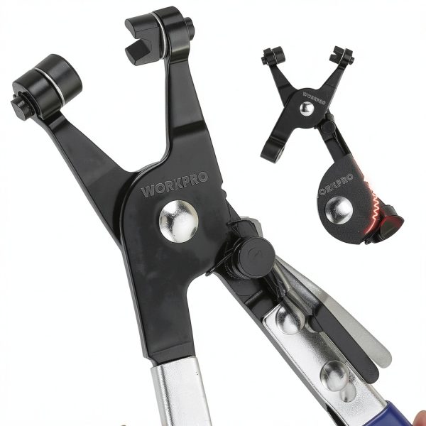 WORKPRO Hose Clamp Pliers Flat Band Tool for Spring Clamps W031460A-3